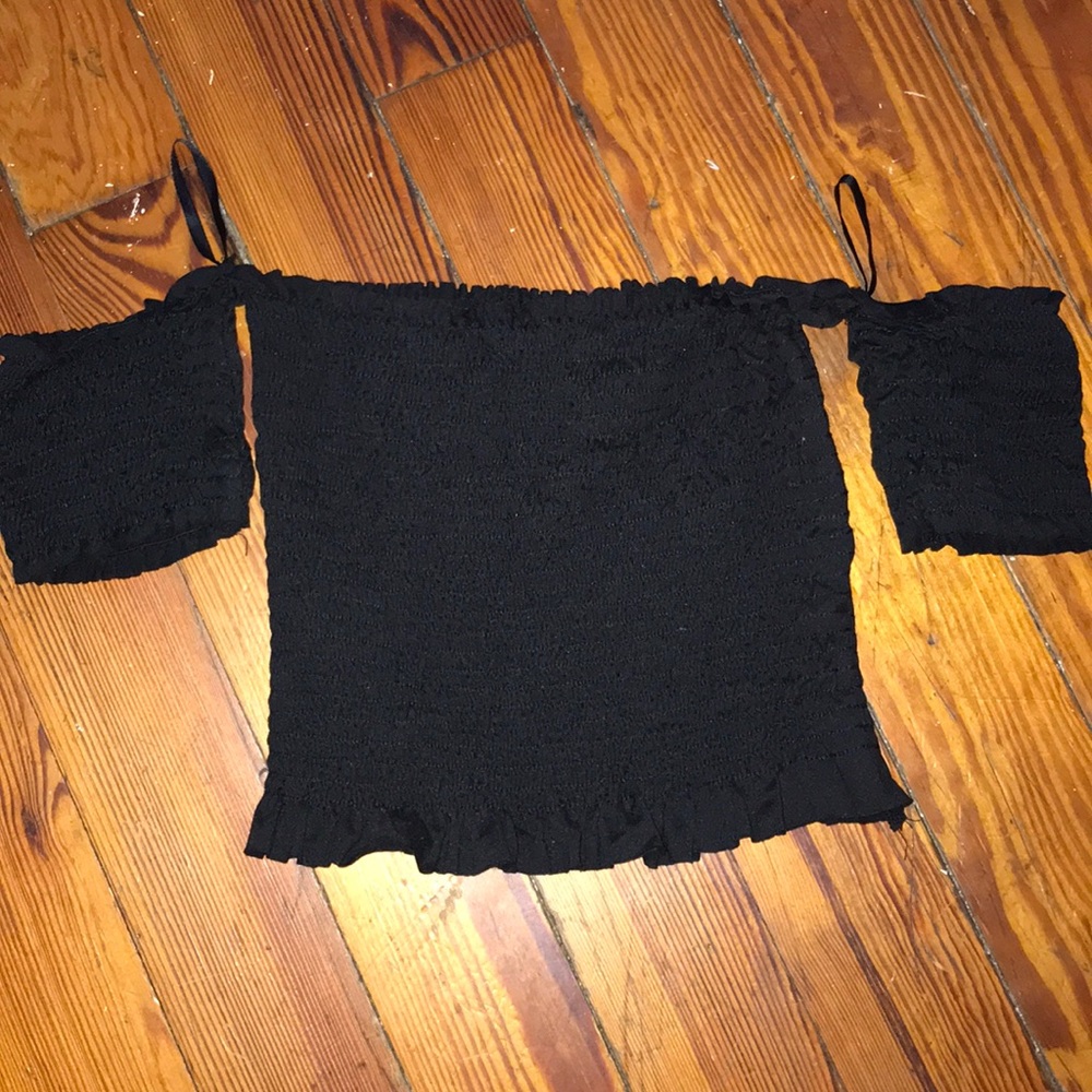 Off the shoulder crop top